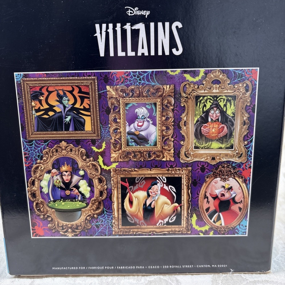 NIB Disney Villains 1000 Piece Puzzle 24×18 Red Barn Ceaco Puzzle